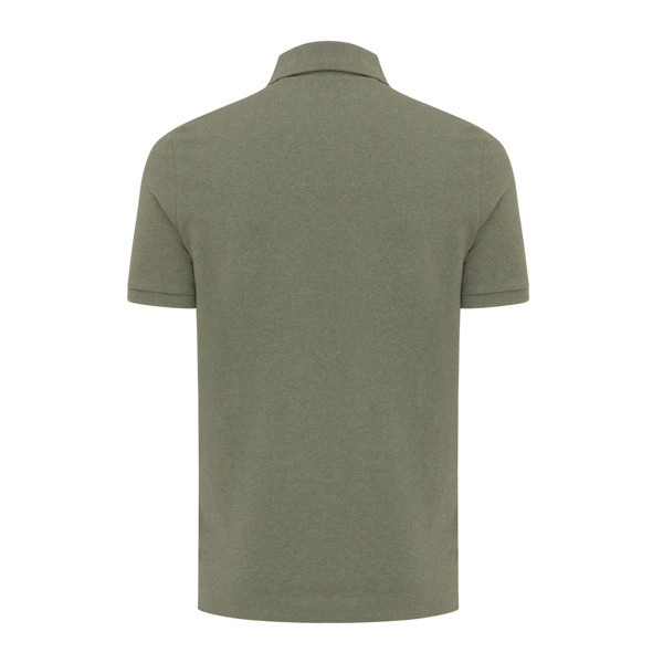 Polo tričko IQONIQ Yosemite z recykl. bavlny - Heather Green / XL