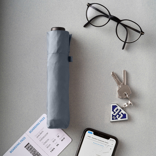 Mini pocket umbrella FARE® FiligRain Only95 - Grey