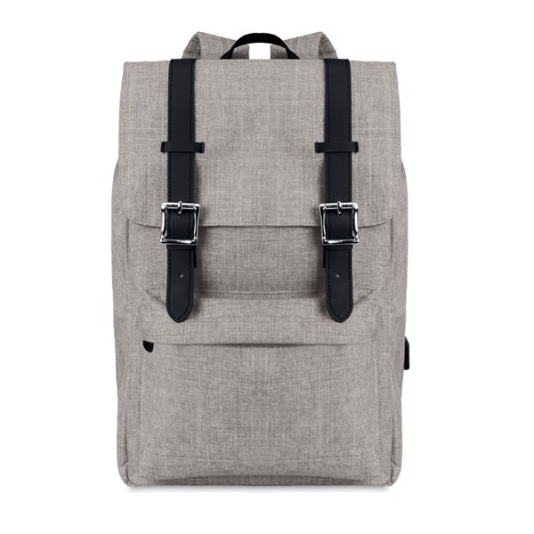 Backpack in 600D polyester Riga - Grey