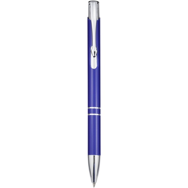 Moneta aluminium click ballpoint pen - Royal Blue