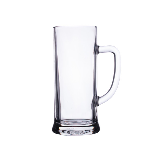 Tall beer mug glass, 190 mm height