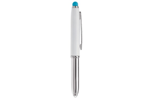 Stylus shine, with light - White / Light Blue