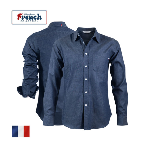 Denim shirt LACHEM - BLUE / XS