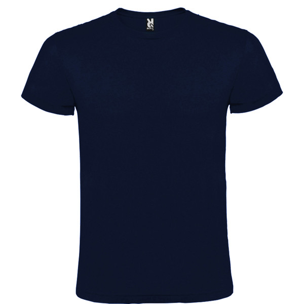 T-Shirt de Algodão Cor - Azul escuro 