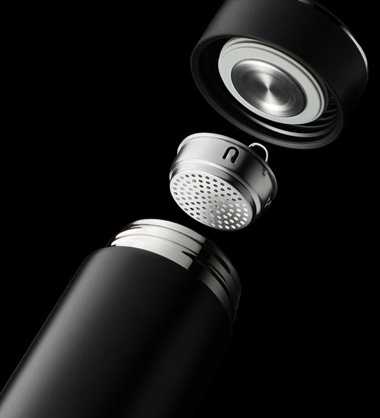 Thermos with display - WHITE