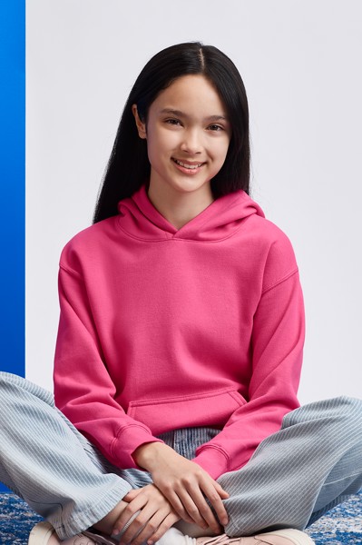 SOFTSTYLE® MAJICA S KAPULJAČOM OD SREDNJE TEŠKOG FLISA - Bijela / L