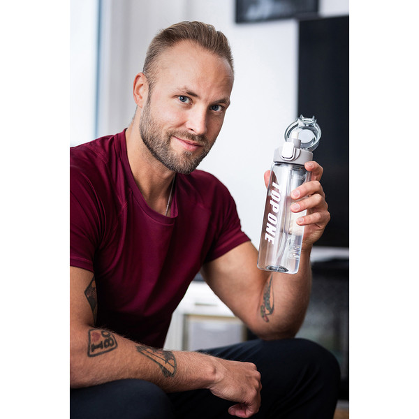 800 ml Amad water bottle with straw