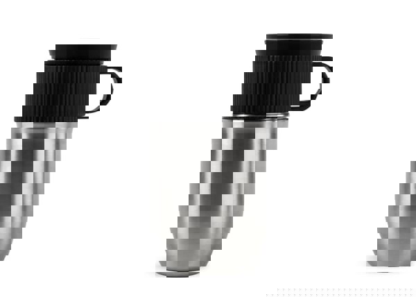 Sagaform Ted isolated mug, 280ml leak-proof and dishwasher safe - Silver