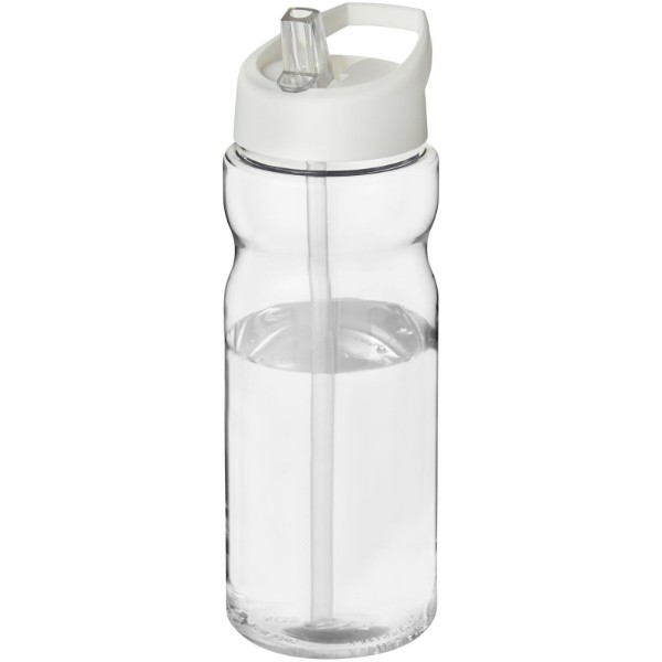 H2O Active® Base 650 ml spout lid sport bottle - Transparent / White
