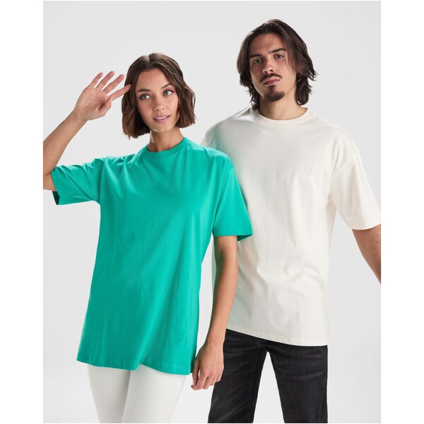 Bull oversized unisex T-shirt met korte mouwen - Bleekrood / XL