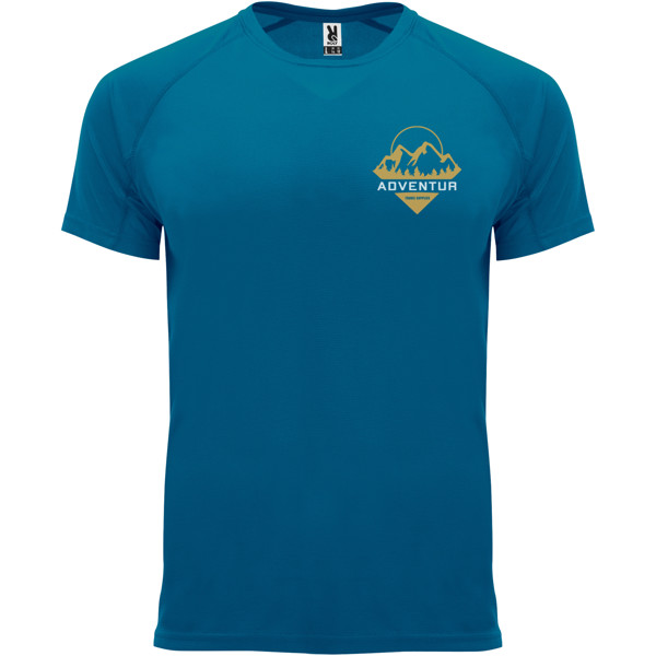 T-shirt Bahrain en maille piquée à manches courtes pour homme - Moonlight Blue / L