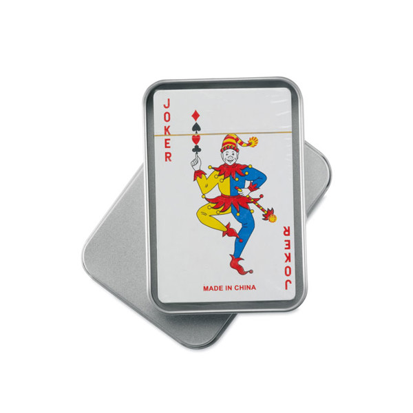 Amigo playing cards, 54 cards, tin box