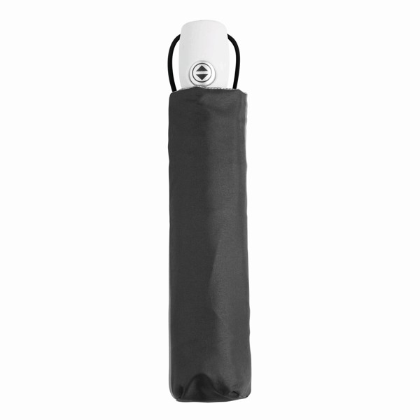 Automatic Open/Close Windproof Pocket Umbrella Streetlife - Black / White