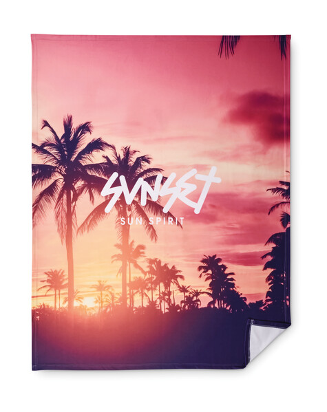 Full colour polar fleece blanket (210gsm) - Full colour