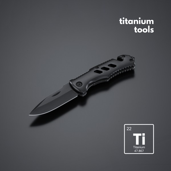 Titanium-Coated Steel Rescue Knife Optima Mini