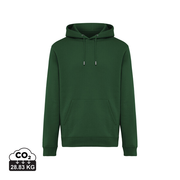 Mikina s kapucí IQONIQ Joshua z recyklované bavlny - Forest Green / XL