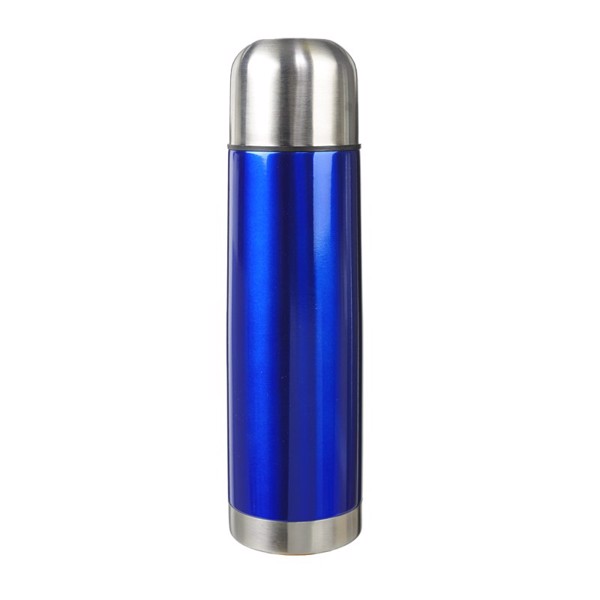 480 ml Picnic vacuum flask & mugs set - Blue / Silver