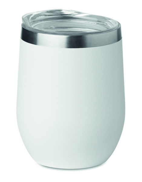 Bicchiere vino doppio strato Chin Chin - Bianco