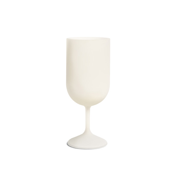 VERRE A PIED REUTILISABLE EN BIOCOMPOSITE 18 cl RAS BORD