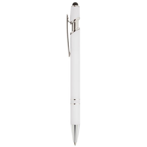 BOLIGRAFO METALICO CON TOUCH "ATLANTA" - Blanco