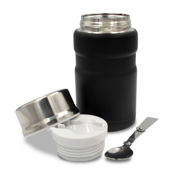 Thermo food container 650 ml Air Gifts, foldable spoon | Jonathan