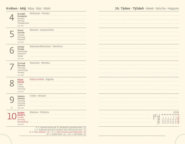 Vreckový diár Cork s pútkom