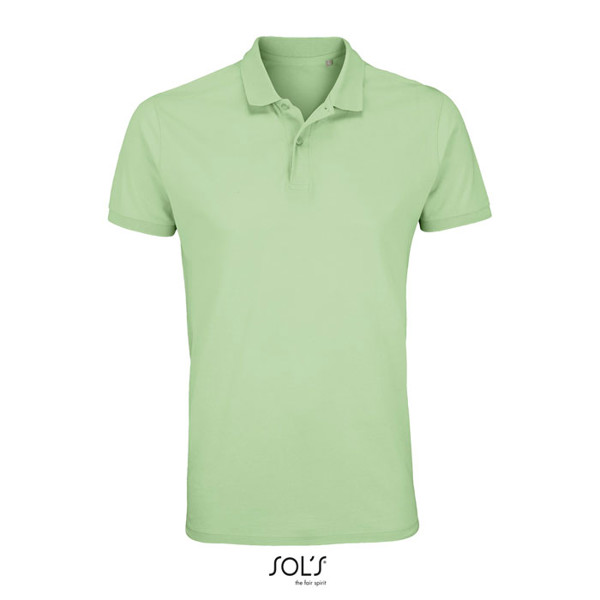 PLANET MEN POLO ORGANIC 170 - Frozen Green / XXL