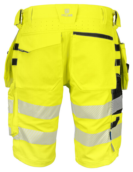 6575 Shorts stretch Yellow/Black C148