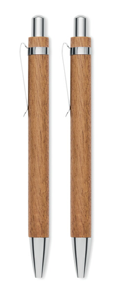 Set penna e matita in legno Jakarta Set