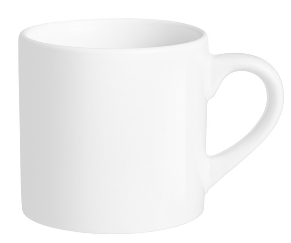 Mug Blanc Brillant Senator®, Pics Mini - Blanc
