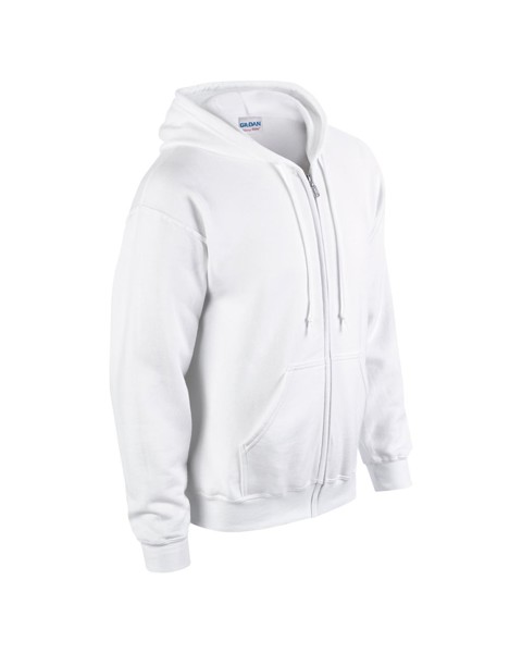 Heavy Blend™ Adult Full Zip Hooded Sweatshirt - White / S
