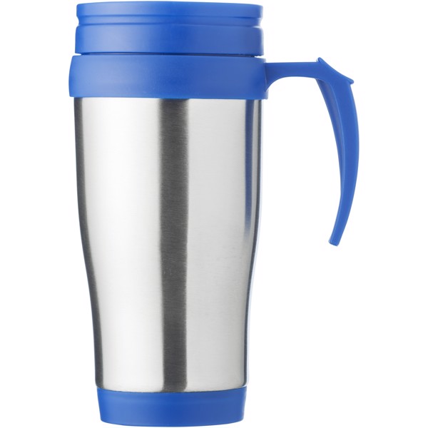 Mug isotherme Sanibel 400ml - Argent / Bleu