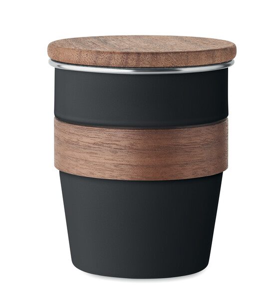 Pahar un singur perete 350 ml Walnut - Negru