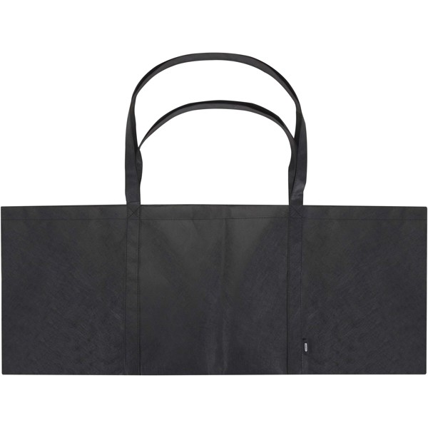 Tote bag extra large in tessuto non tessuto riciclato certificato GRS Jumbo - 65L - Nero