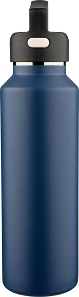 Bouteille à double paroi en acier inoxydable recyclé (600 ml) Mace - bleu