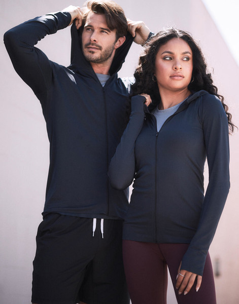 Seamless Sports Jacket For Men - Black Opal / 2XL