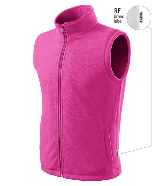 Fleece Vesta Unisex Rimeck® Next - Fuchsia Red / M