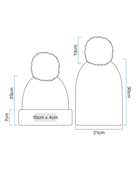 Berretto A Strisce Hygge - Black Cherry / ONE SIZE