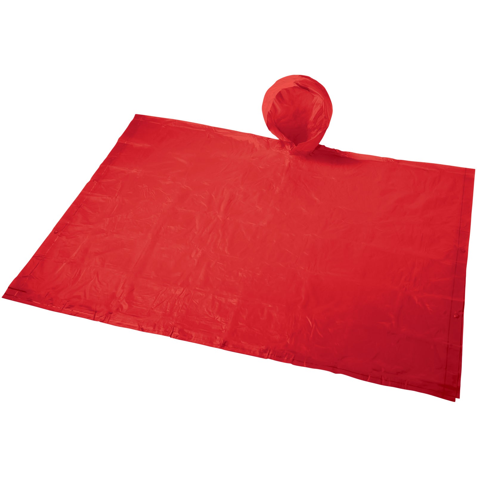 Skládací pláštěnka v sáčku Paulus - Červená s efektem námrazy