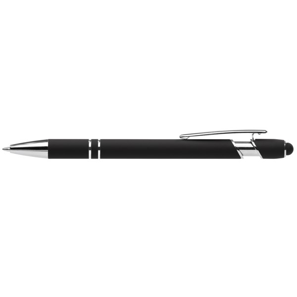 Prince Recyclé Softy Stylo à Encre Anti-Fraude avec Stylet Tactile - Noir / Jet d’encre 4 couleurs