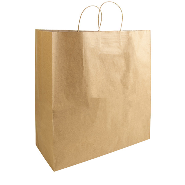 100% Recycled Paper 100 Gr/M2, Shopping Bag With Guesset