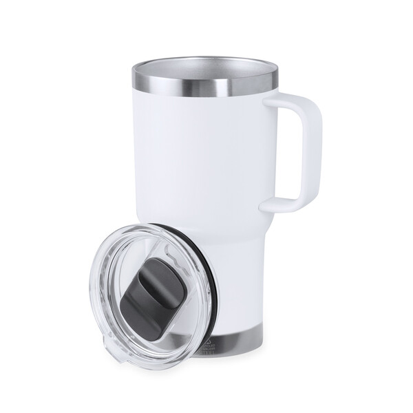 Insulated Mug Paster - White