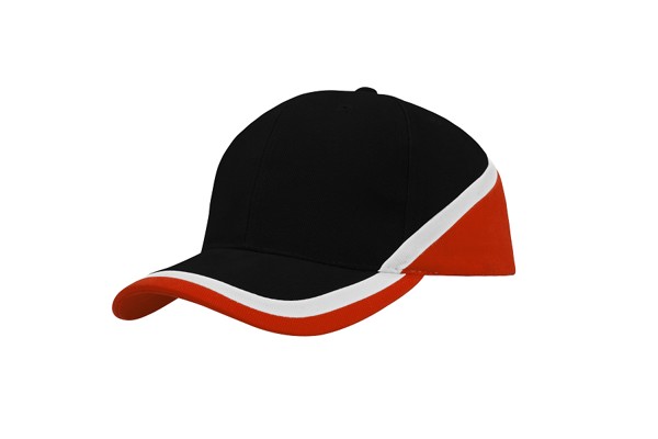 4026 - baseball cap - navy/white/orange