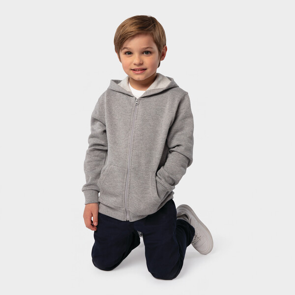 STONE KIDS HOODIE  260g - Grey Melange 24XL