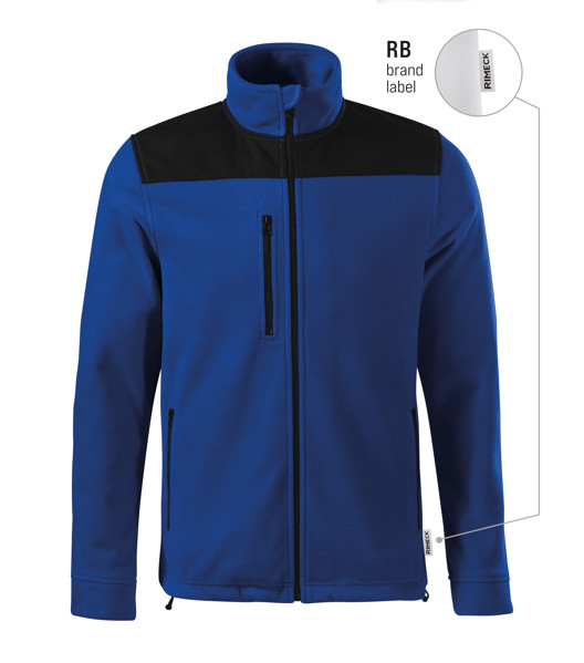 Fleece Unisex Rimeck® Effect - Kráľovská Modrá 05 (Brand Label) / L