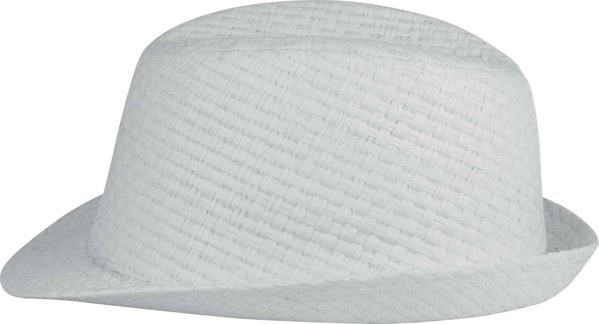 Retro Panama - Style Straw Hat - White / 57