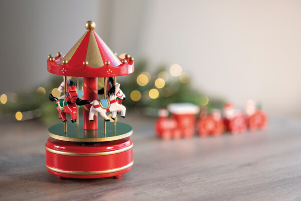 Mini carousel music box Whirly