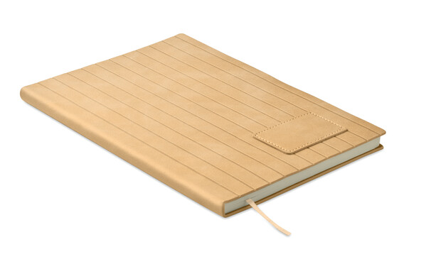 A5 notebook in smokey PU Tintray - Beige