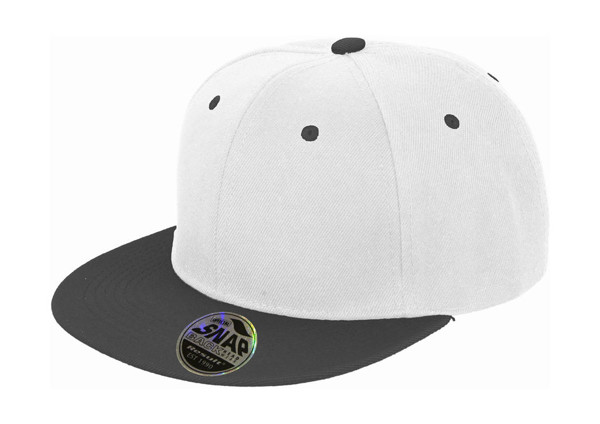 Bronx Original Flat Pzak Dual Cap - White / Black / ONE SIZE