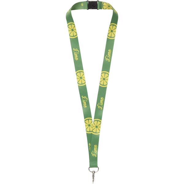 Addie lanyard with safety break - full colour 2-sided sublimation - White / 25mm